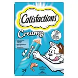 Catisfactions Creamy Snacks saumon - Friandise pour chat, 4x10g