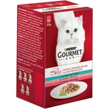 Purina - Gourmet Mon Petit Sachets Sélection aux Poissons (Thon, Saumon et Truite) pour chat, 6x50g