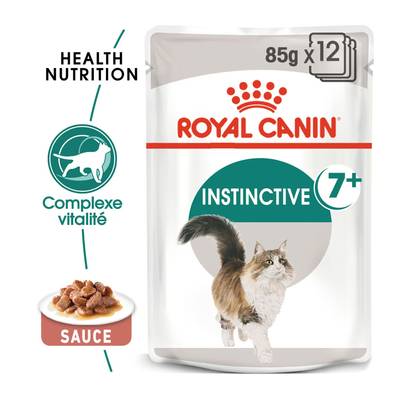 Royal Canin Sachets en Sauce Instinctive 7+ Complexe Vitalité pour Chat Adulte, 12x85g