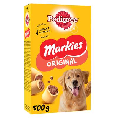 Pedigree Markies Original Biscuits Fourres - Récompense pour chien moyen et grand, 500g