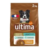 Affinity - Ultima Croquettes Poulet Light pour chien moyen et grand adulte, 2kg