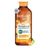 Nature Moi Shampoing Nourrissant Cheveux secs et abîmés Abricot Bio et Huile de Sésame Bio, 250ml