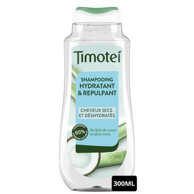 Timotei Shampoing Hydratant au lait de Coco et Aloe Vera, 300ml