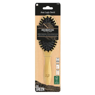 Jean Louis David Brosse démêlante en bois poils 100% sanglier, 1 brosse