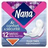 Nana Serviettes hygiéniques maxi goodnight, 12 pièces