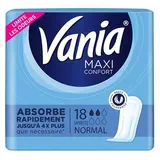 Vania Serviettes hygiéniques Maxi confort normal, 18 pièces