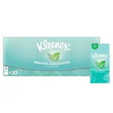 Kleenex Mouchoirs Menthol Eucalyptol Respirer, 10 étuis