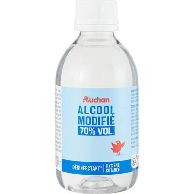 Auchan Alcool modifié à 70°, 250ml