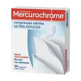 Mercurochrome Compresses stérilisées, 20 pièces