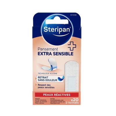 Steripan Pansement extra-sensible - 3 formats, 20 pièces