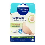 Steripan Pansement hydrocolloïde soin cors, 8 pièces