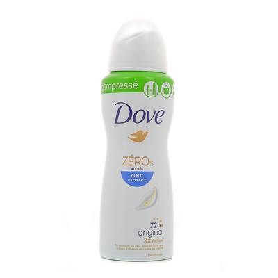 Dove Déodorant Compressé Original 0% Alcool, 100ml