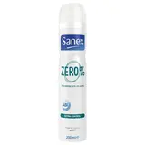 Sanex Déodorant Spray Zéro 0% Extra Control sans sels d'aluminium, 200ml