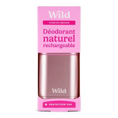 Wild Déodorant stick rechargable fleur cerisier, 40g