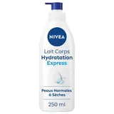 Nivea Lait corps hydratation express pour peaux normales à sèches, 250ml