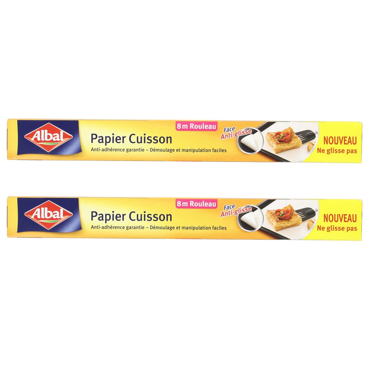 Albal Papier cuisson anti-adhérent, Lot de 2x8 m