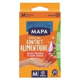 Mapa Gants fins pour contact alimentaire, 20 gants - Taille M