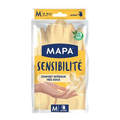 Mapa Gants en latex satiné, 2 gants - taille M