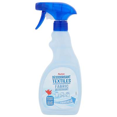 Auchan Spray désodorisant textile anti odeur, 500ml