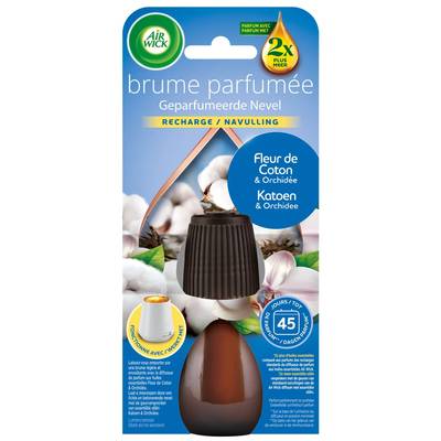 Air Wick Désodorisant Recharge Huiles Essentielles Fleur de Coton et Orchidée, 20ml