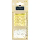 Ambiances Devineau Bougies anniversaire Jaunes, 20 bougies