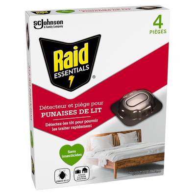 Raid Piège Insectes Punaise de Lit, 4 pièces