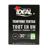 Idéal Teinture tout-en-un Maxi noir colorant + fixateur + sel inclus, 350g