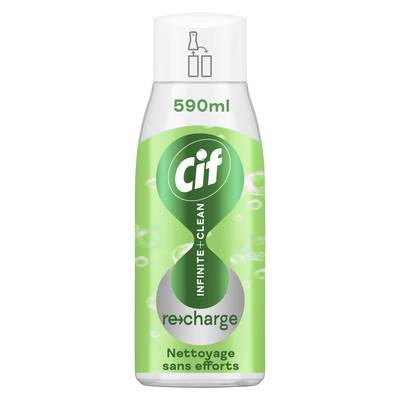 Cif Recharge Nettoyant Ménager Infinite+ Clean Nettoyage sans Efforts, 590ml
