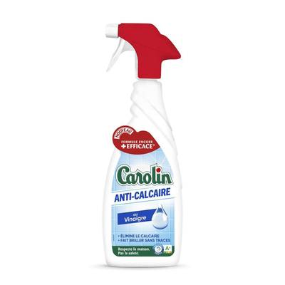 Carolin Spray Nettoyant Ménager Anti-Calcaire Activ+, 650ml