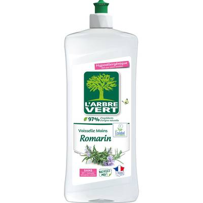L'arbre Vert Liquide vaisselle Romarin Hypoallergénique, 750ml