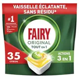 FAIRY Capsule lave vaisselle Original Citron, 35 capsules