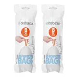 Brabantia Sacs poubelle 5L - Taille B, Lot de 2 x 20 sacs de 5L