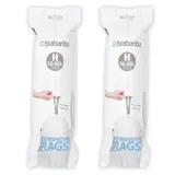 Brabantia Sacs poubelle 50-60L - Taille H, Lot de 2x10 sacs de 50-60L