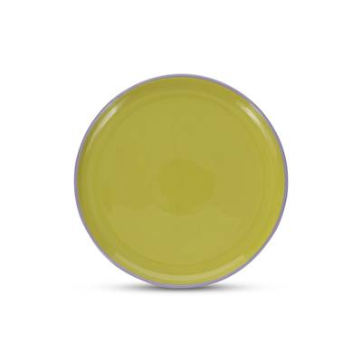 Collection Duo Assiette plate 26xH2,5cm vert/violet Duo, 1 pièce