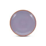Collection Duo Assiette plate 18xH2,5cm violet/orange Duo, 1 pièce