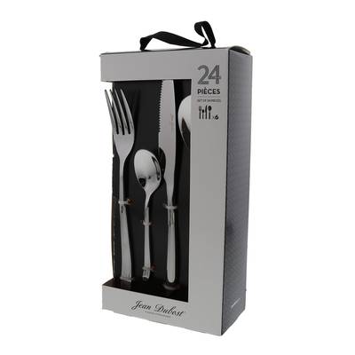 Jean Dubost Couvert en boite cadeau, 24 pièces