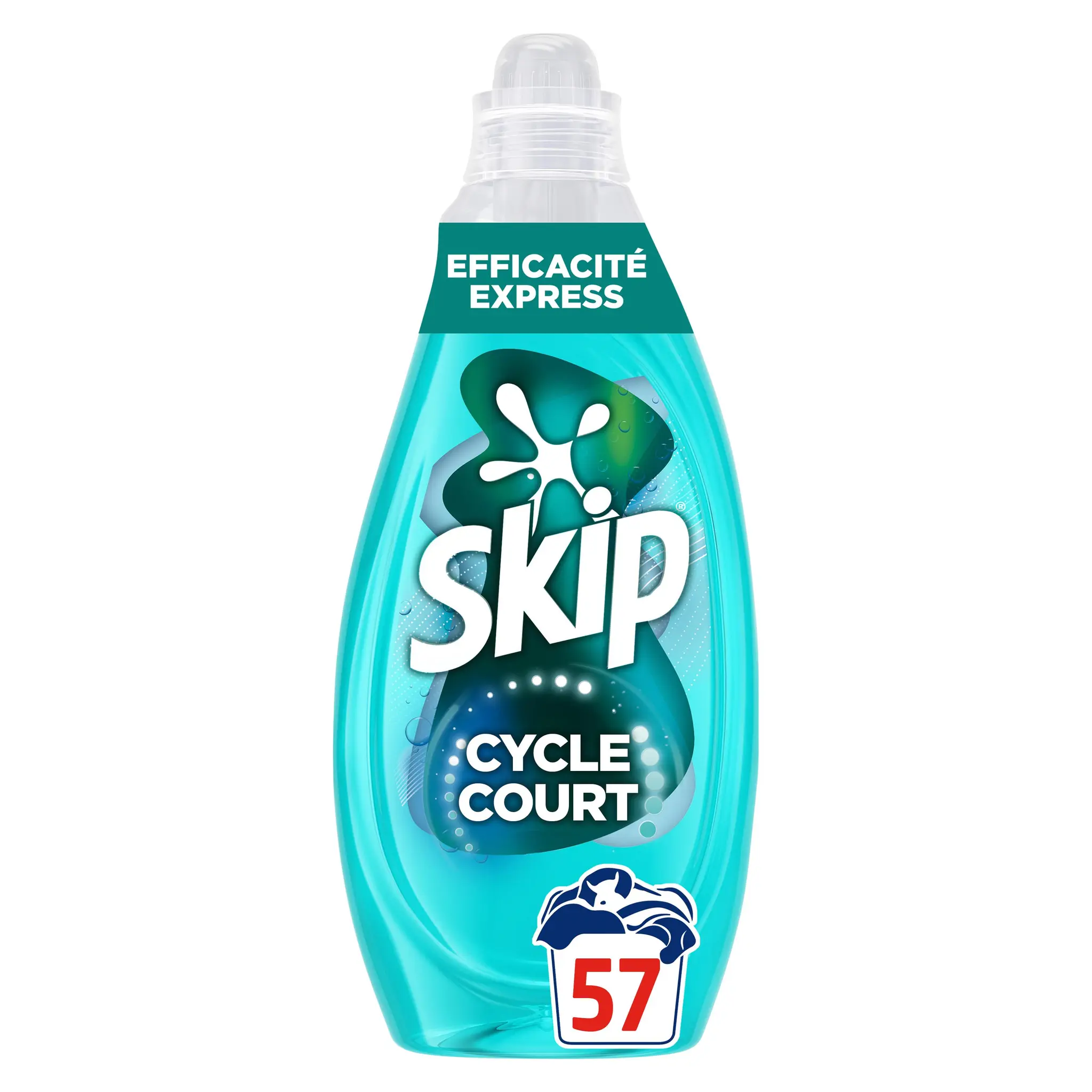 SKIP Lessive Liquide Mon Cycle Court Parfait Efficacité Express