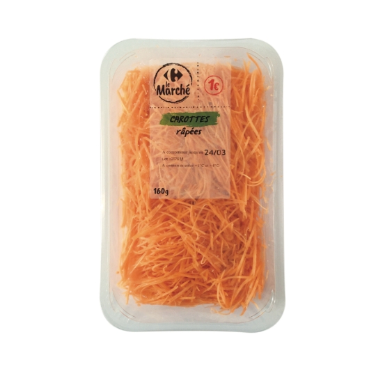 Carottes râpées CARREFOUR LE MARCHE