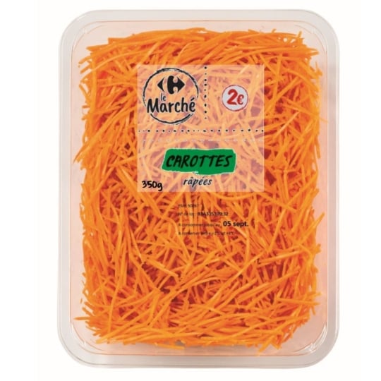 Carottes  râpées CARREFOUR LE MARCHE