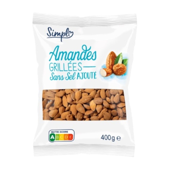 Amandes Grillées Sans Sel Ajouté SIMPL