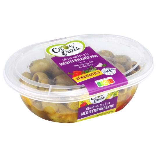Olives vertes poivrons ail herbes CROC'FRAIS