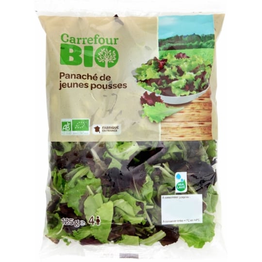 Salade panaché jeunes pousses CARREFOUR BIO