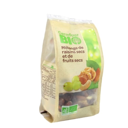 Mélange Raisins Secs et Fruits Secs Bio CARREFOUR BIO