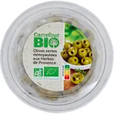 Olives vertes dénoyautées aux herbes CARREFOUR BIO