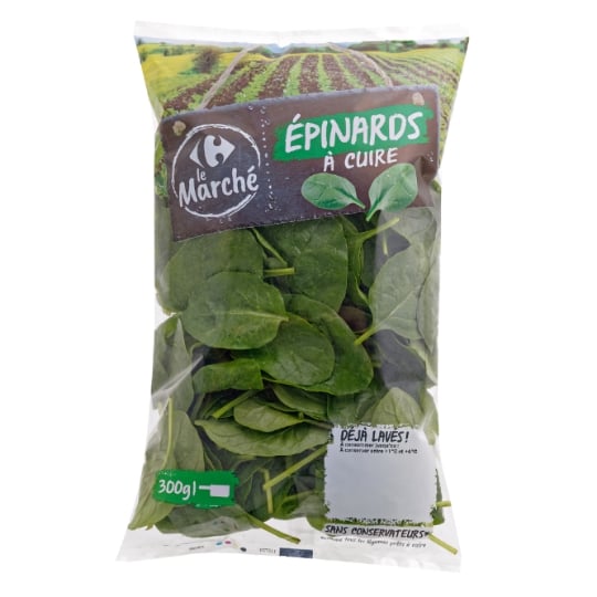 Epinards à cuire  CARREFOUR LE MARCHE