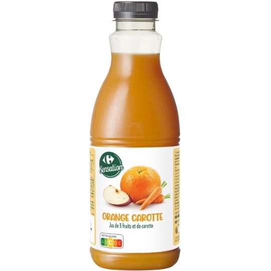 Jus orange carotte CARREFOUR SENSATION