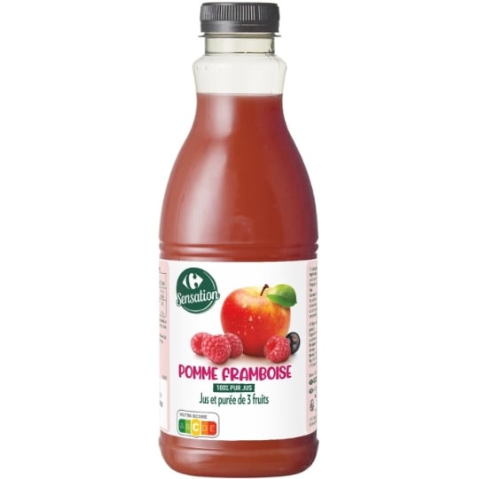 Jus Pomme Framboise CARREFOUR SENSATION