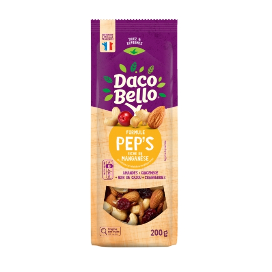 Fruits secs mélange formule Pep's DACO BELLO