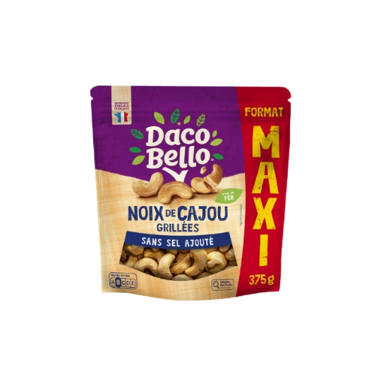 Noix de cajou grillé sans sel ajouté maxi format DACO BELLO