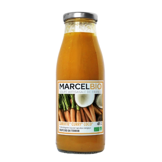 Soupe carotte curry coco Bio MARCEL BIO